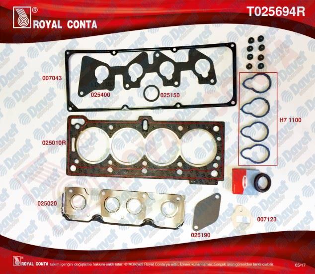 ELR-332.710 Takim Conta Ust 2007=/ Logan Sandero Mcv 1.4 K7j 1.6 K7m